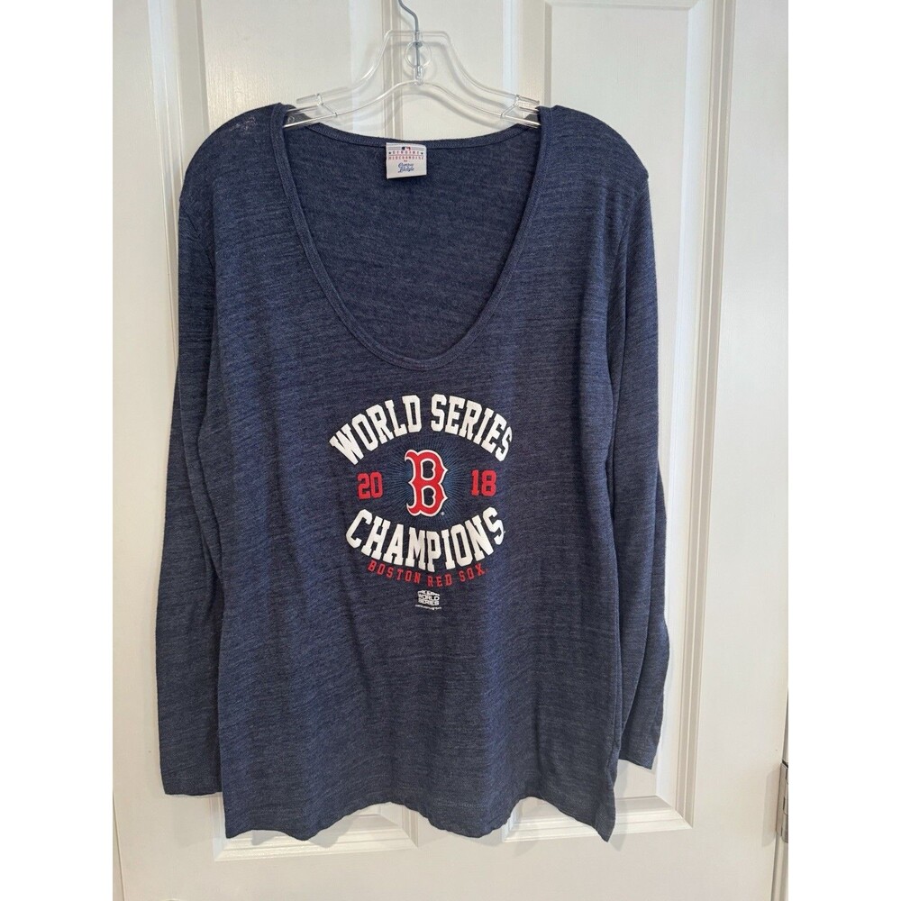 Campus Lifestyle Boston Red Sox 2018 World Series Champs Blue Long Sleeve XL